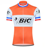 Adibike BIC Orange-France Short Sleeve Men's Cycling Jersey