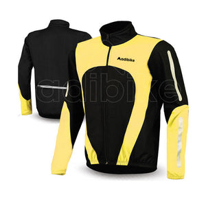 Men Cycling Jacket Yellow And Black