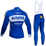 Adibike - Quick Step Blue Men's Cycling Long Sleeve Uniform