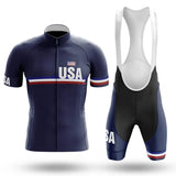 Adibike - USA Men's Short Sleeve Cycling Uniform