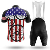 Adibike - USA Wheels Men's Short Sleeve Cycling Uniform