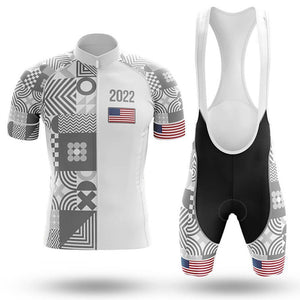 Adibike - USA Year Men's Short Sleeve Cycling Uniform