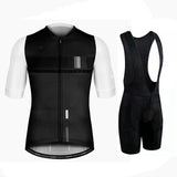 Adibike Cycling Black/White Short Sleeve Jersey Uniform