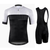 Adibike Cycling White/Black Short Sleeve Jersey Uniform
