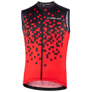 Adibike Grenoble Sleeveless Cycling Jersey black - red