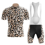 Adibike Leopard Men's Short Sleeve Cycling Uniform