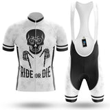 Adibike Ride Or Die V6 - White - Men's Cycling Uniform