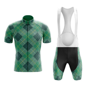Adibike Tartan Light Green Cycling Jersey Uniform