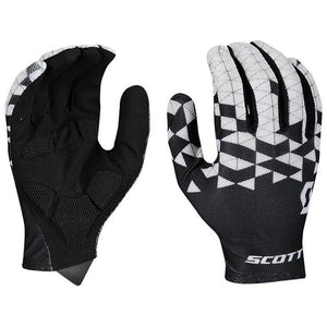 Adibike Team Full Finger Gloves white - black