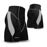 Custom Made Cycling Shorts For Men Grey Panel And Black