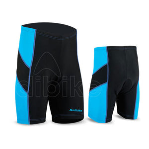 Ladies Cycling Short Black And Blue Side Panel