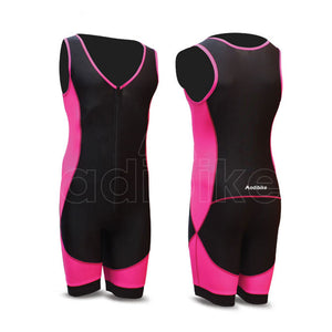 Ladies Triathlon Black With Pink Side Panel