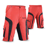 MTB Baggy Style Short Red And Black Side Panel