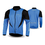 Men Cycling Jacket Blue With Black Panel