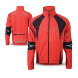 Men Cycling Jacket Red With Black Panel Full Zip