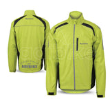Men Cycling Rain Jacket Fluorescent Green