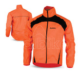Men Cycling Rain Jacket Fluorescent Orange