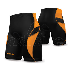 New Arrival Cycling Short For Men Black And Orange Panel
